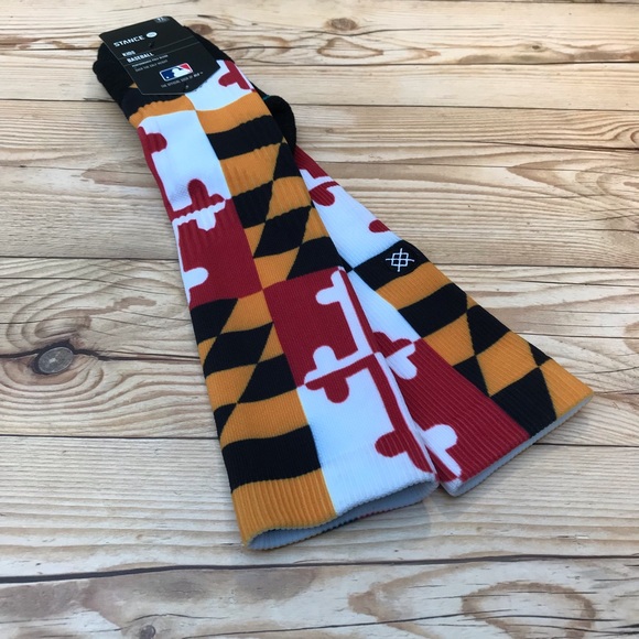 Stance MLB Diamond Pro Orioles Flag OTC Socks - Picture 14 of 16